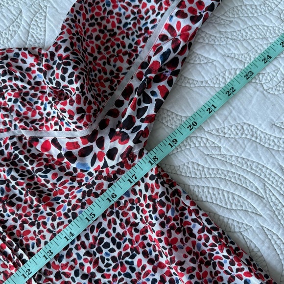 Reiss - Ottilie Floral Printed Blouse - Red Motif - Picture 10 of 14